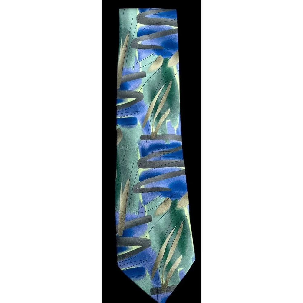 J. Garcia Absolam Bar Limited Edition Collection Forty Two 100% Silk Abstract